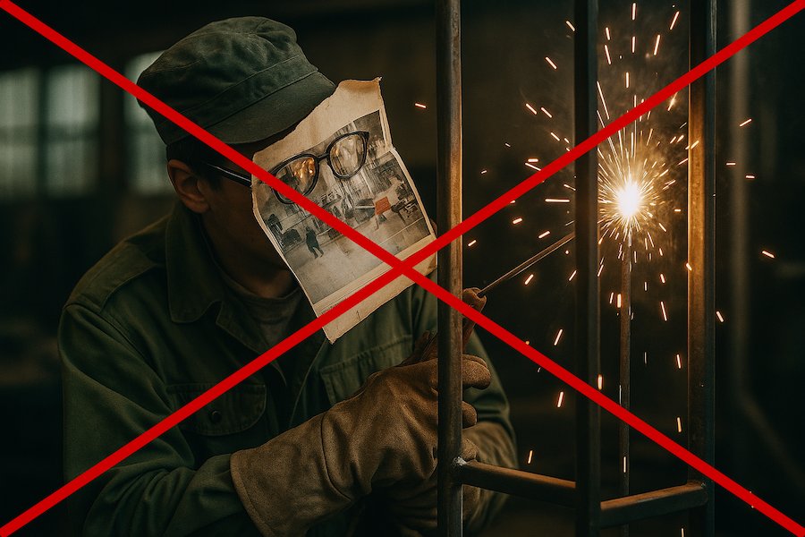 Jak nie powinny wyglądać okulary ochronne Okulary nieochronne